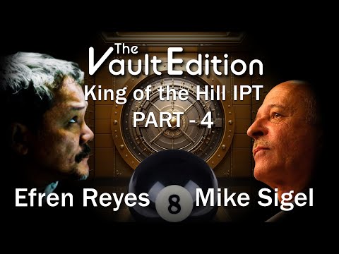 Vault Edition Efren Reyes vs Mike Sigel King of the Hill Part 4 #billiards #sports #8ballpool