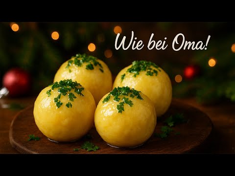 Weihnachts-Kartoffelklöße selber machen | Klöße aus gekochten Kartoffeln wie bei Oma