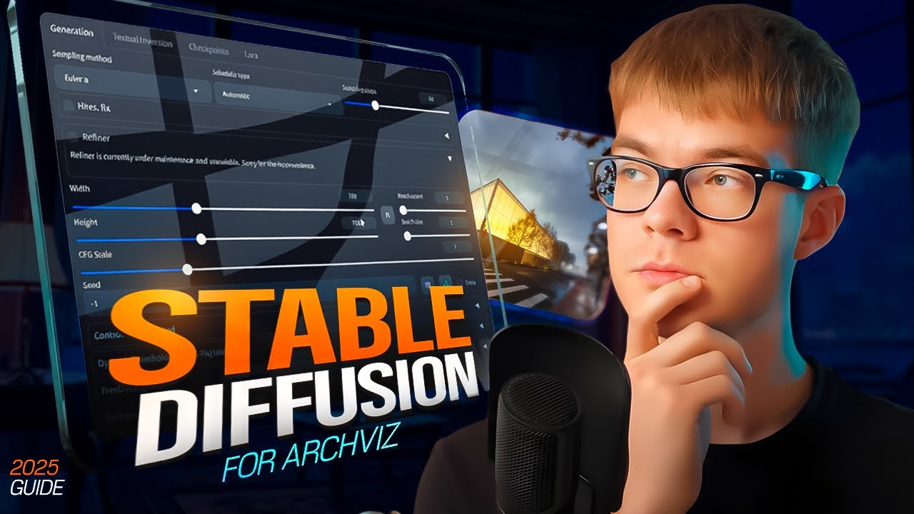 Stable Diffusion for ArchViz Artists in 2025 - Complete Beginner Tutorial
