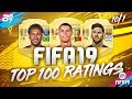 FIFA 19 | TOP 100 BEST PLAYERS RATING PREDICTION! | W/ MESSI AND RONALDO! TOP 10!