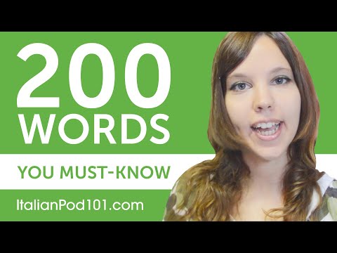 200 Words Every Italian Beginner Must-Know