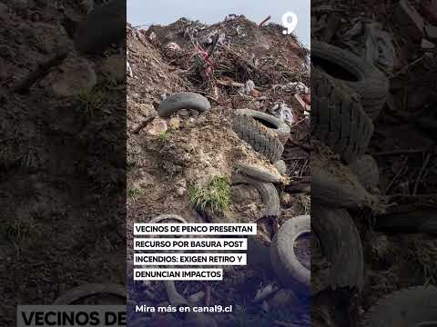 Vecinos de Penco presentan recurso por basura post incendios  exigen retiro y denuncian impactos
