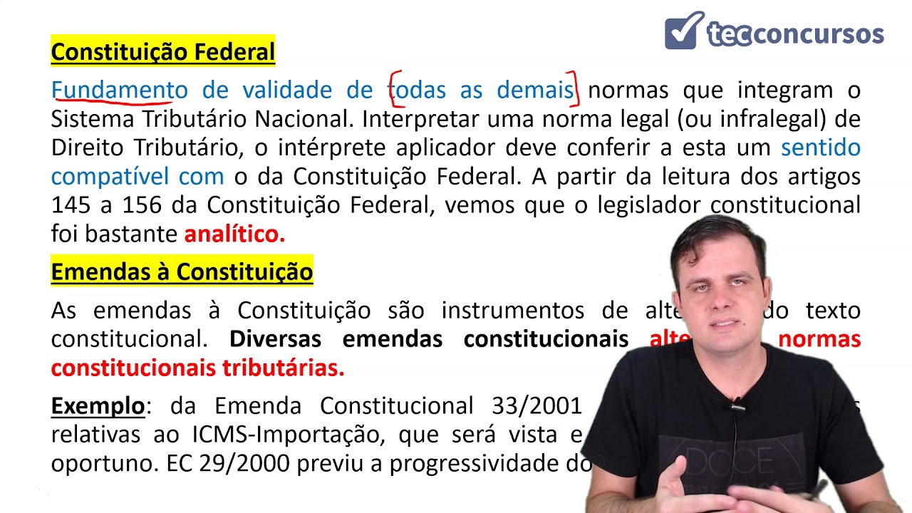 05.01. Aula de Disposições Gerais da Legislação (Direito Tributário) arts. 96 a 100 do CTN