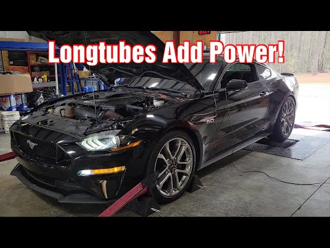 Long Tube Headers Make A Difference On A 2019 Mustang!