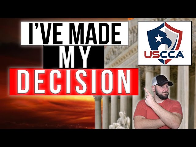 I've Made A VERY Important Decision About USCCA... & It's Time For Me To Share It With You...
