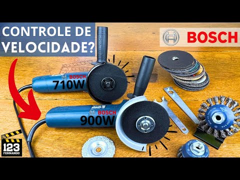DUAS ESMERILHADEIRAS BOSCH, COM E SEM CONTROLE DE VELOCIDADE GWS 9-125S 900W e GWS 700 QUAL A IDEAL?