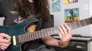 That dang Metallica Frayed Ends of Sanity bridge riff (before solo) lesson Weekend Wankshop 142