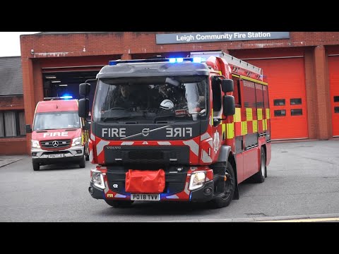 Leigh Technical Response Unit Turnout - Greater Manchester Fire And Rescue Service