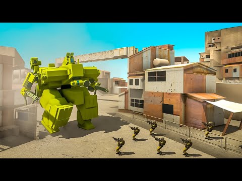 We Put GIANT WAR MACHINES in the SLUMS in Ravenfield