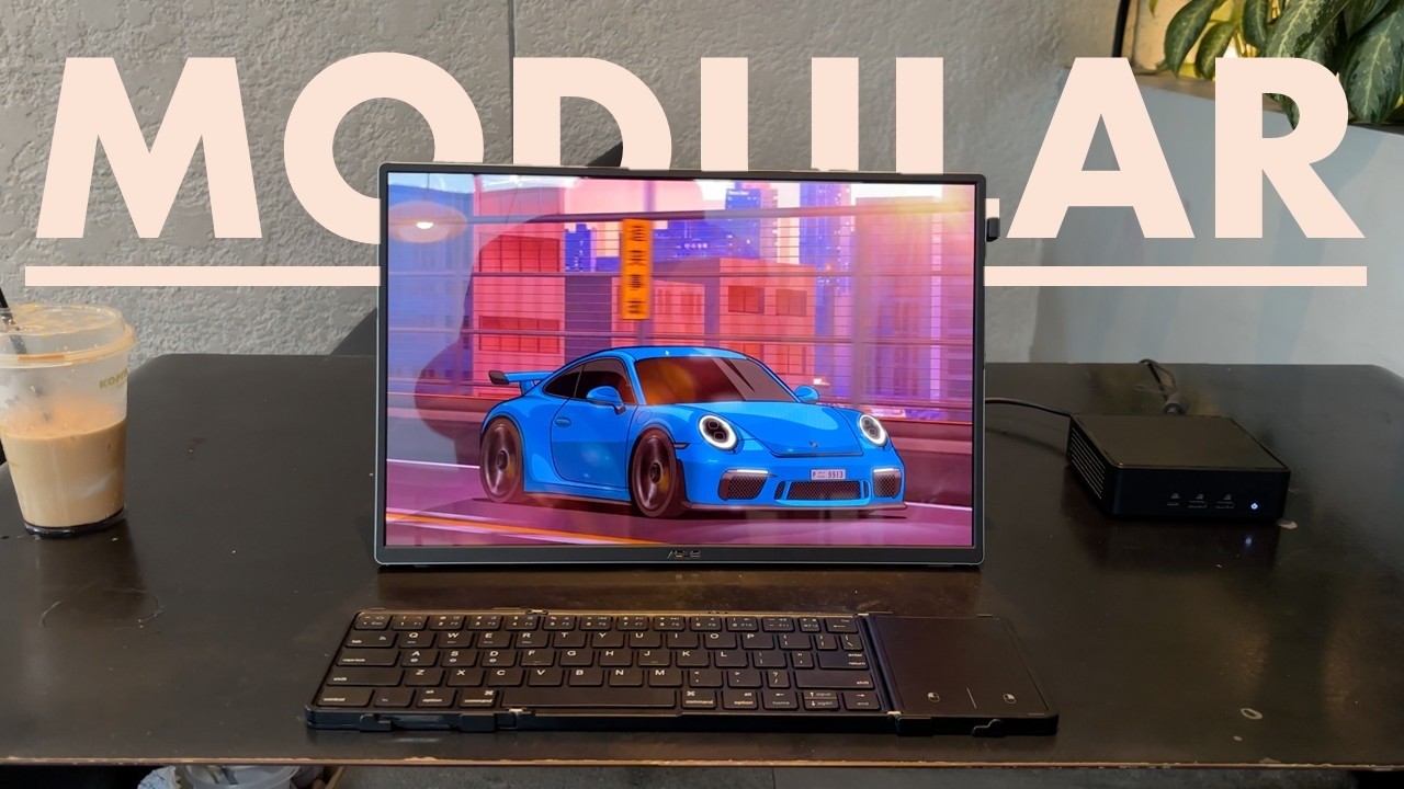 Setup Mini PC + Monitor Portable!!
