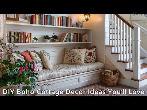 Cozy Boho Cottage Tour! Rustic DIY Decor for Small Spaces So Charming!