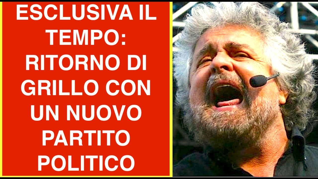 ESCLUSIVA IL TEMPO: RITORNO DI GRILLO CON UN NUOVO PARTITO POLITICO