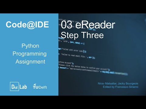 Codeide Python Programming Assignment 3 Ereader Step 3