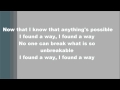 Drake Bell I Found A Way Lyrics