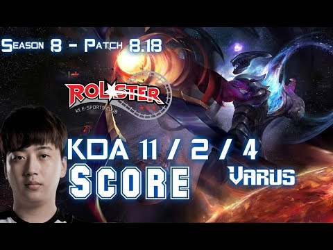 KT Score VARUS vs SIVIR ADC - Patch 8.18 KR Ranked