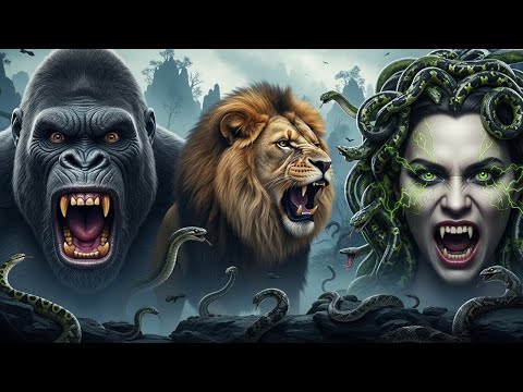 Skull Island Cursed | Kong & Lion vs Medusa’s Serpent Army