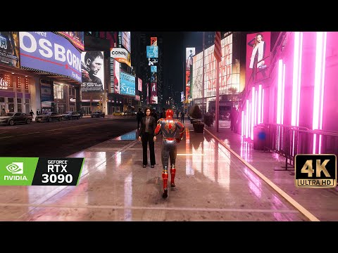 [4K] SPIDERMAN REMASTERED Pushing the 3090 to it's limits! RAYTRACING  ULTRA GRAPHIC GAMEPLAY 2022