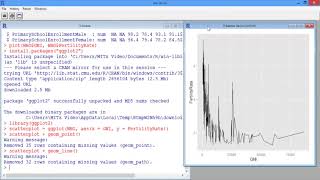 7.2.7 An Introduction to Visualization - Video 4: Basic Scatterplots Using ggplot