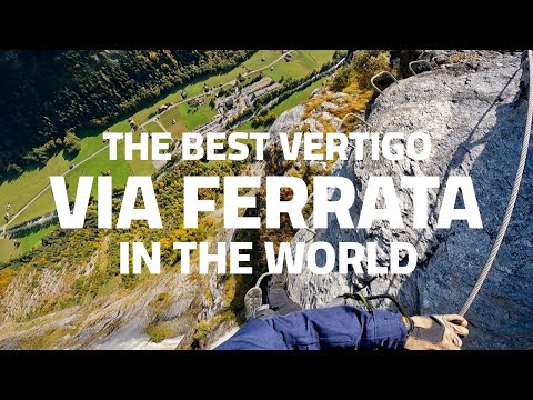 Via Ferrata Murren to Gimmelwald.  The most famous Via Ferrata in Switzerland!