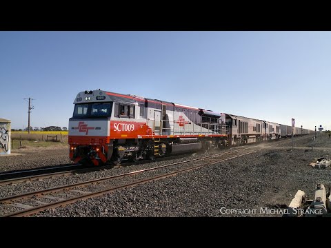 7AM9 SCT Mixed Freight Train: Steel, Boxcars & Containers (23/9/2023) - PoathTV Australian Railways