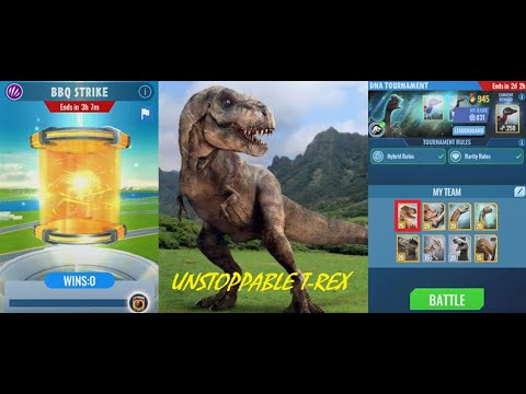 7 Win in a Row - UNSTOPPABLE T-REX - Get Into Top 1000 - DNA Tournament - Jurassic World Alive