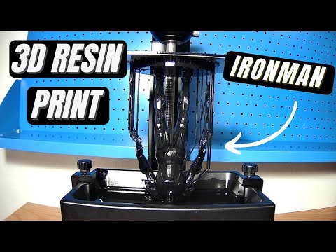 3D Resin Print Time Lapse | IRONMAN | THE AVENGERS