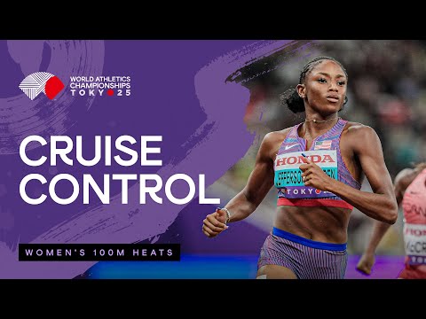 Jefferson-Wooden eases to 10.99 in the heats in Tokyo  | World Athletics Championships Tokyo 25