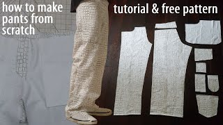 How to sew your own jeans | DIY pants tutorial with free pattern