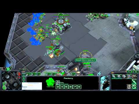 SC2 HotS 1v1 - Master Terran - TvT / Korhal Floating Island / Mech vs Bio