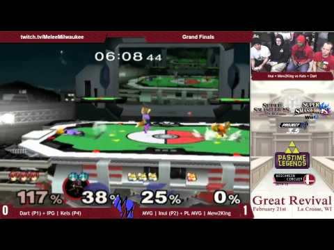 Great Revival - Dart (P1) + IPG | Kels (P4) vs MVG | Inui (P2) + PL MVG | Mew2King - Melee 2v2 GF