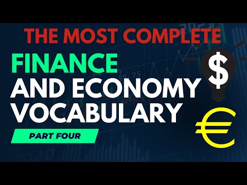 The Most Complete Finance and Economy Vocabulary | Part 4 of 4 | #english #finance #economy #ingles