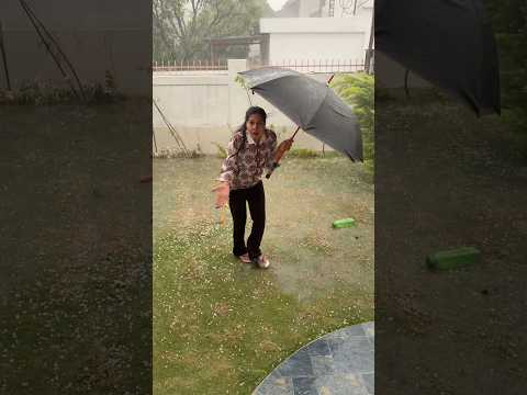 Tuffan Mai Itne Olle, sab tehas nehas kar diya🌧️😞 #rain #rainsounds #hailstorm #minivlog #vlog
