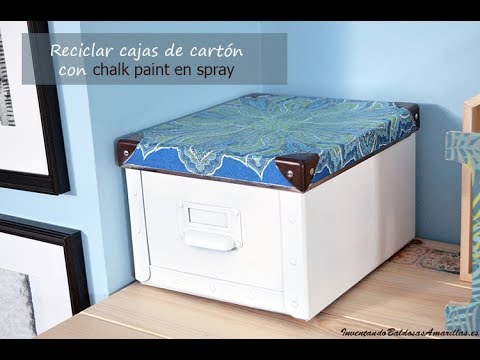 Recicla cajas de cajón con chalk paint