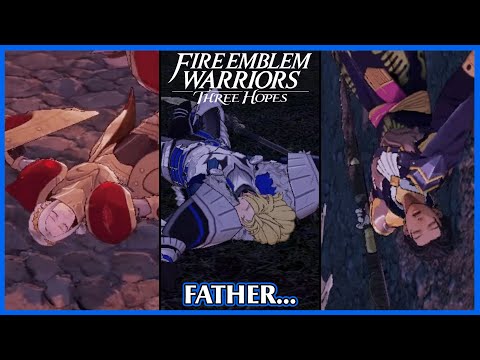 Dimitri, Edelgard and Claude final battle unique death lines - Fire Emblem Warriors Three Hopes