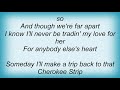 Willie Nelson - Cherokee Maiden Lyrics