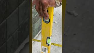 Checking Floor &amp; Wall Right Angle with Spirit Level | Site Measurement Work | Gradelog by Usman