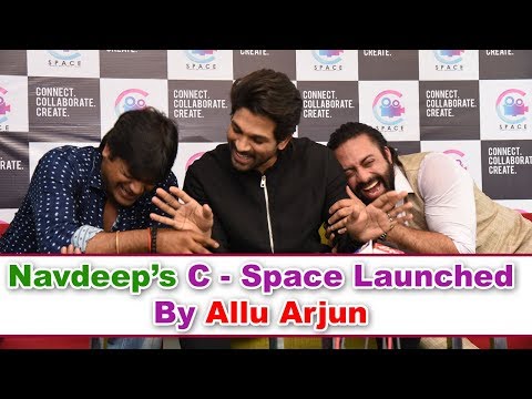 Stylish Star Allu Arjun Launch Actor Navadeep's C - Space