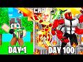 I Survived 100 Days As BEN 10 In Hardcore Minecraft