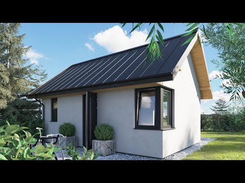 Amazing Luxury Brick Tiny House with Mezzanine and Floor Plan