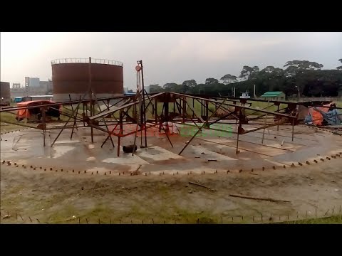 Overview of the storage tank construction
