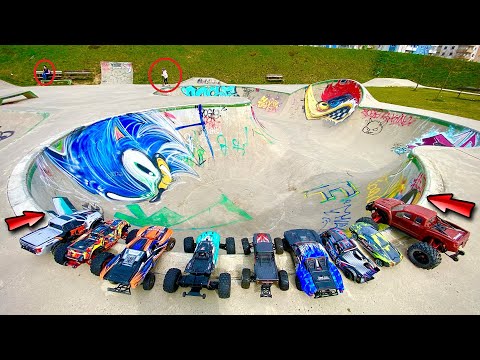 Welches FAHRZEUG macht die BESTEN STUNTS im POOL? - KATASTROPHALE RC Skatepark Action!