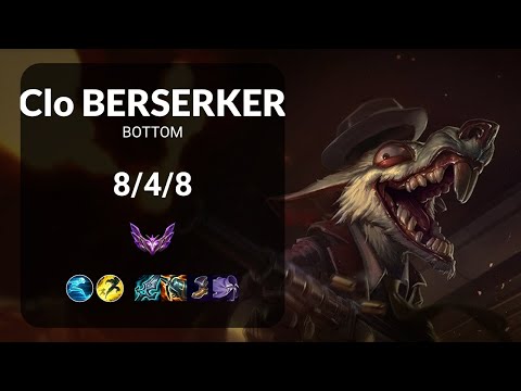 Clo Berserker Twitch vs Aphelios BOTTOM - KR MASTER Patch 13.13