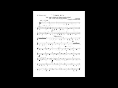 Holiday Rock (Alto Clarinet part) arr. by Chris Bernotas