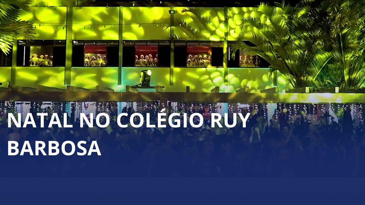 Natal no Colégio Ruy Barbosa. Passeio de lanternas e feira temática movimentam crianças e famílias