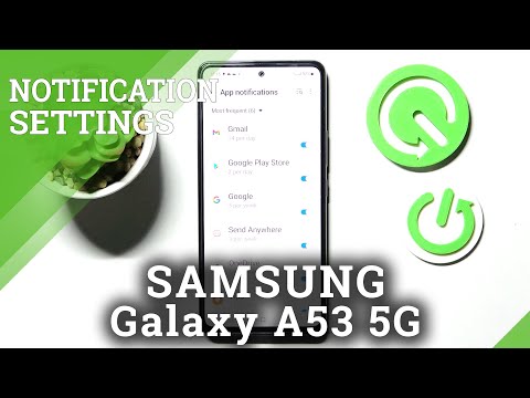 How to Manage Apps Notifications in SAMSUNG Galaxy A53 5G - Notifications Settings