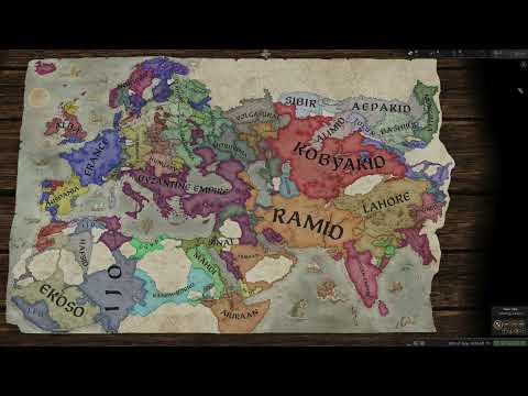 Vanilla CK3 1066-2830 (9+ hrs) Under 1 min! | Crusader Kings 3 Timelapse #shorts