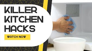 Clean a Splattered Microwave in 58 SECONDS FLAT!