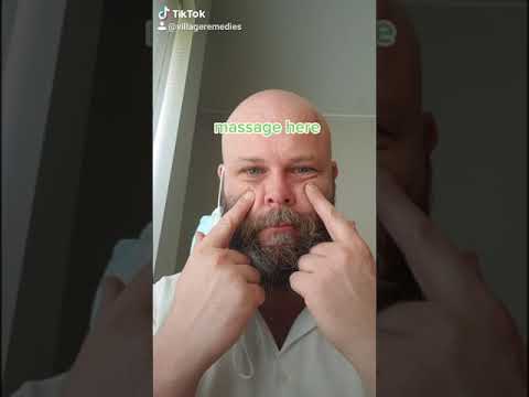 Acupressure for a blocked nose