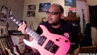 Video thumbnail for Jackson JS 1X Dinky Minion 2/3 scale electric guitar demo and review by Gear and Guitars with Mel