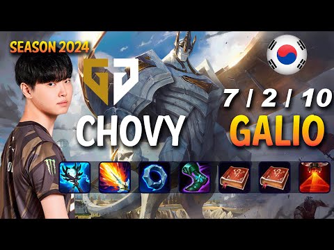 GEN Chovy GALIO vs YONE Mid - Patch 14.23 KR Ranked | lolrec